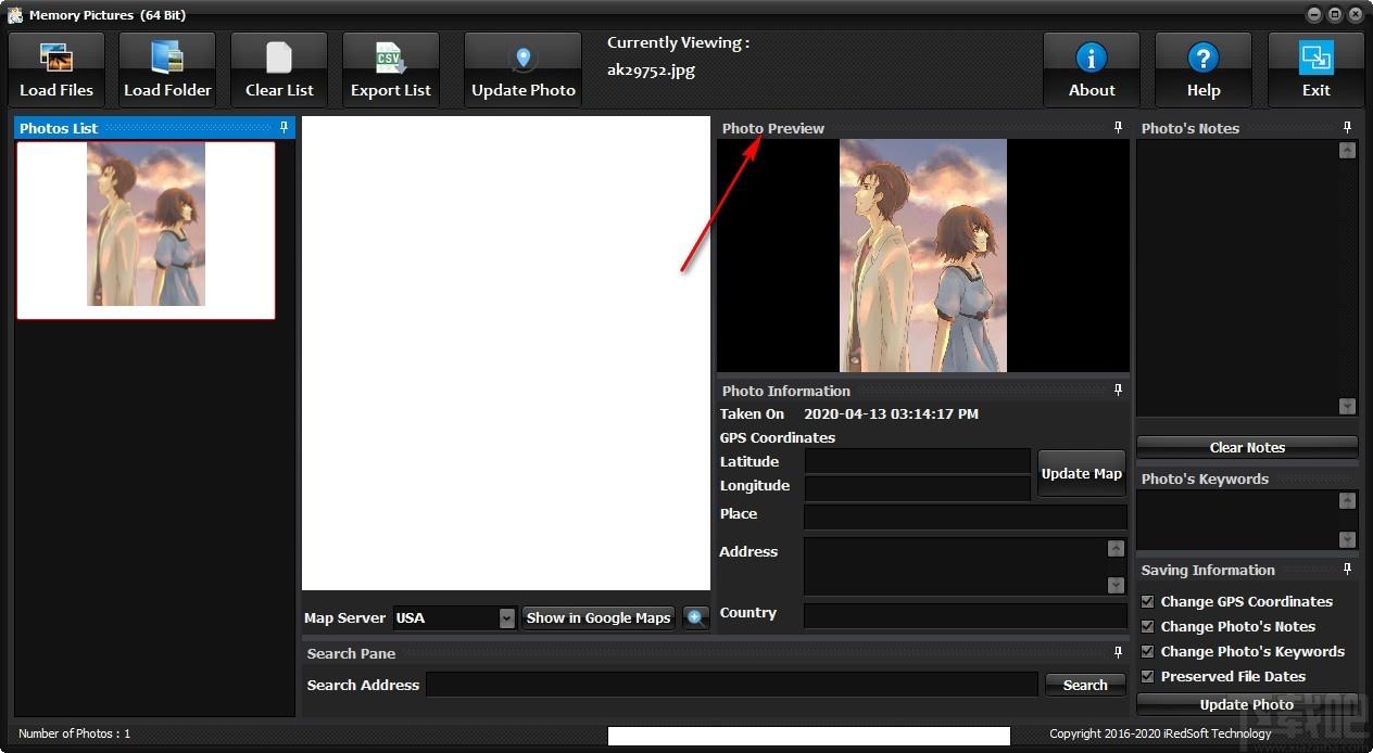 Memory Pictures下载,照片信息嵌入工具,照片信息嵌入