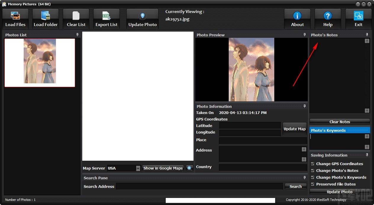Memory Pictures下载,照片信息嵌入工具,照片信息嵌入